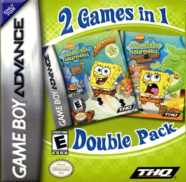 2 Games In 1 Double Pack - SpongeBob SquarePants: SuperSponge / SpongeBob SquarePants: Revenge of the Flying Dutchman (GBA)