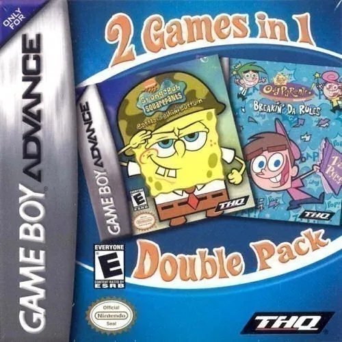 2 Games in 1: SpongeBob SquarePants - Battle for Bikini Bottom + The Fairly OddParents! - Breakin' da Rules (GBA)