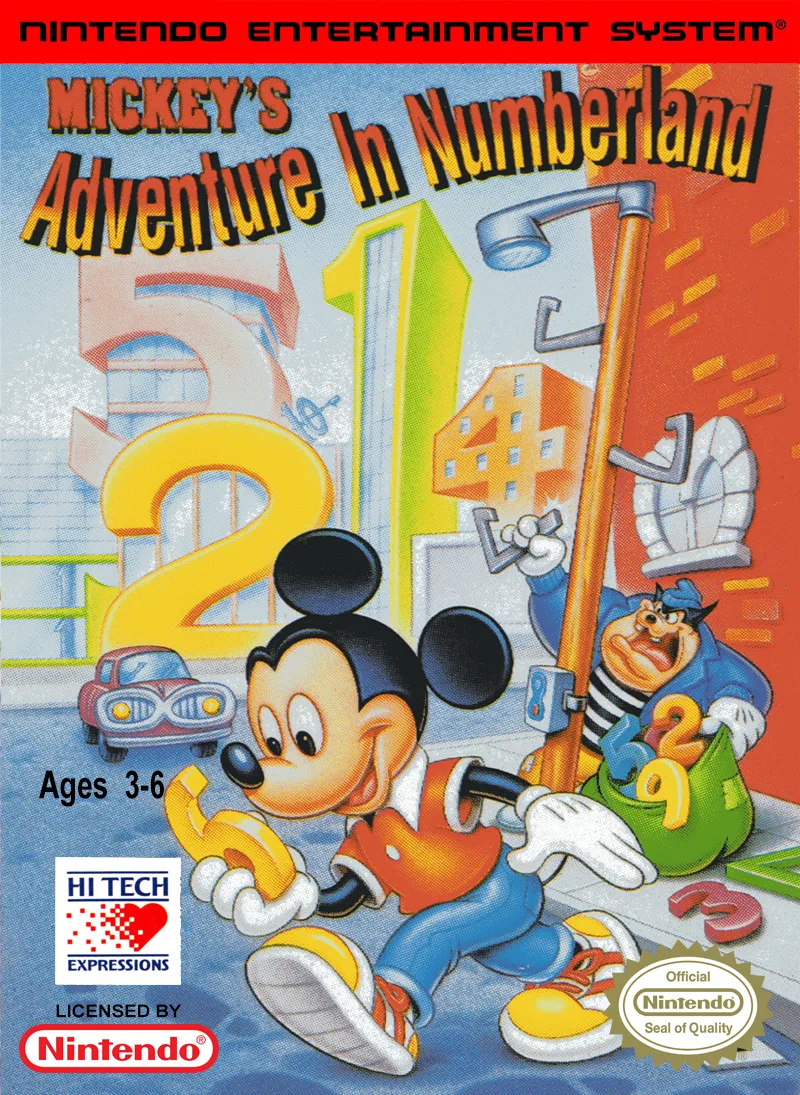 Mickey's Adventure in Numberland (NES)