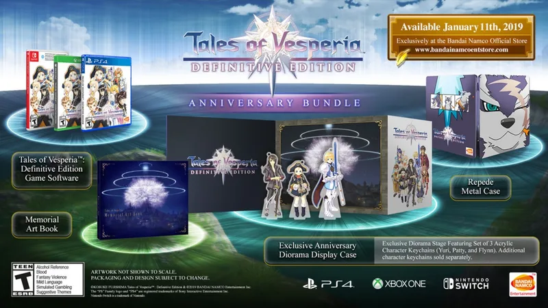 Tales of Vesperia Definitive Edition Anniversary Bundle (NSW)