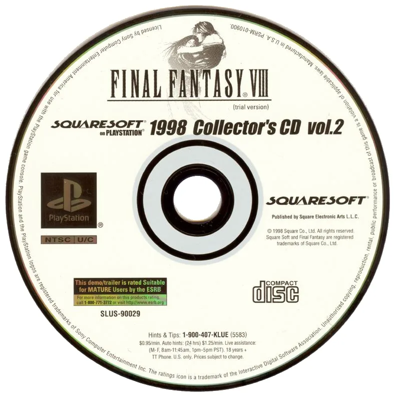 Squaresoft On Playstation 1998 Collector's CD Vol. 2 (PS1)