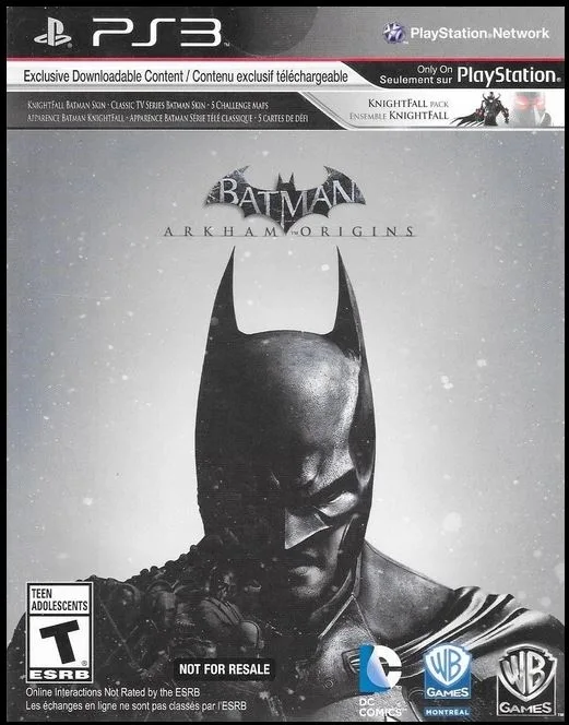 Batman: Arkham Origins (Not For Resale) (PS3)
