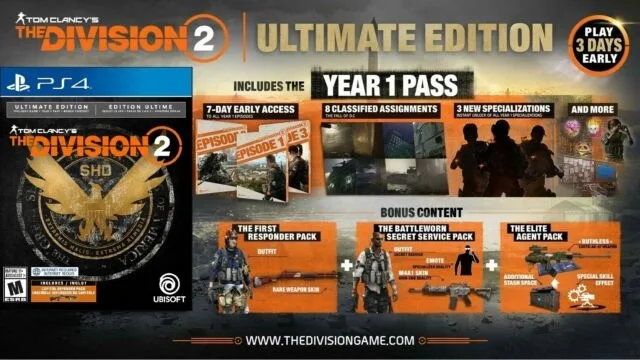 Tom Clancy's The Division 2 (Ultimate Edition Steelbook) (PS4)