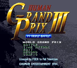 Human Grand Prix III (SNES)