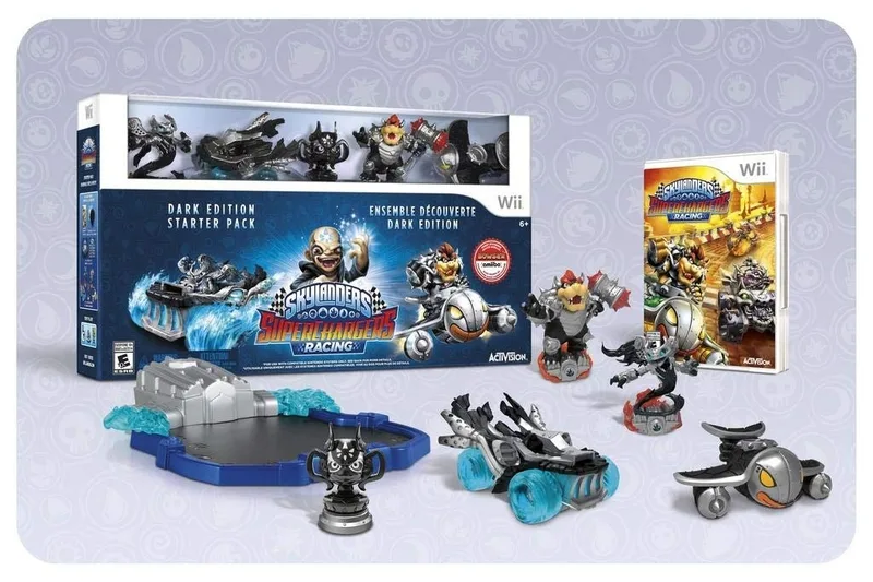 Skylanders SuperChargers Racing [Dark Edition Starter Pack] (WII)