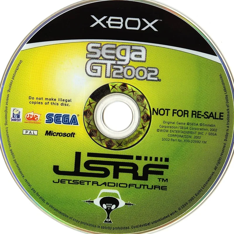 Sega GT 2002 & JSRF: Jet Set Radio Future (XBOX)